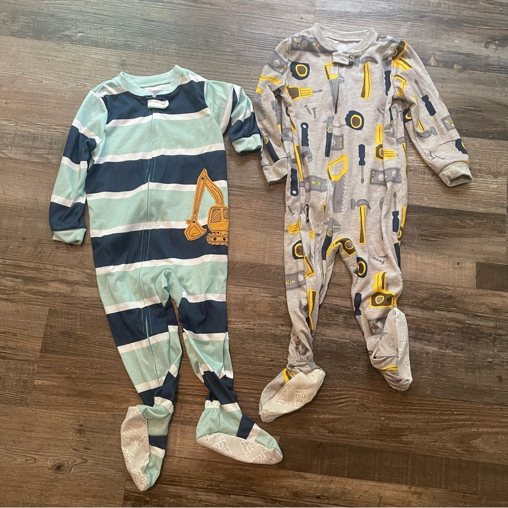 2T Carters Boys Footed Zipper Sleepers